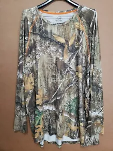 Realtree Mens 3XL Camouflage Long Sleeve Crew Neck Pullover DriFit - Picture 1 of 3