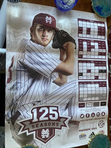 2015 MISSISSIPPI STATE Bulldogs Baseball Poster Cover