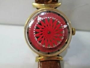 Vintage Ernest Borel Cocktail Red Dial Kaleidoscope Running Ladies Watch   #3 - Picture 1 of 7