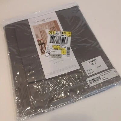 Cenefa Liz Claiborne Home Kathryn nueva con etiquetas 50x18 líneas limpias Foto 1 de 3