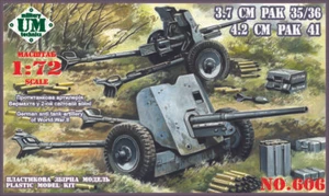 Unimodels UMT606 - 1:72 German Antitank guns 3.7cm PAK 35/36 and 4.2cm PAK 41 - Picture 1 of 1