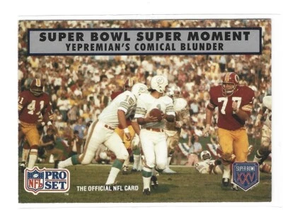 1990 Pro Set Super Bowl Garo Yepremian Miami Dolphins #141 - Image 1 of 2