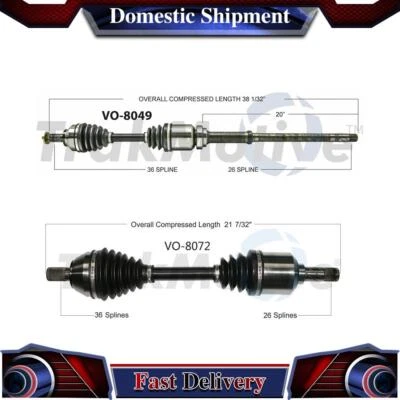 Junta del eje de transmisión delantero CV para Volvo V50 2005 2006 2007 2008 2009 2010 Foto 1 de 3
