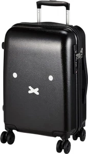 Miffy Carry-on Spinner Suitcase Face Design Black Color Version 30L Bag NEW JPN - Picture 1 of 5