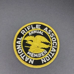 NRA National Rifle Association  Annual Member Embroidered Round Patch 3" - Picture 1 of 2
