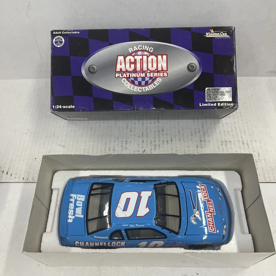 PHIL PARSONS #10 CHANNELLOCK TOOLS 1997 CHEVY MONTE CARLO 1/24 ACTION PLATINUM - Image 1 of 3
