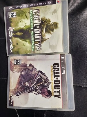 Call of Duty 4 Modern Warfare + COD ADVANCED WARFARE PlayStation 3 / complete - Image 1 of 2