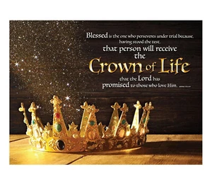 CHRISTIAN PUZZLE: God's Crown of Life Promise Puzzle (300 Pieces) - Picture 1 of 5