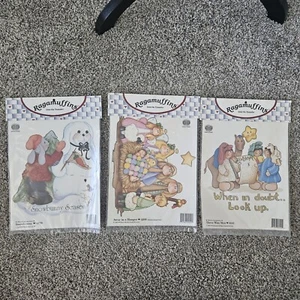 Konvolut Vintage Weihnachten Basteln Raggamuffins Bügeltransfers Schneemann Krippe  - Bild 1 von 18