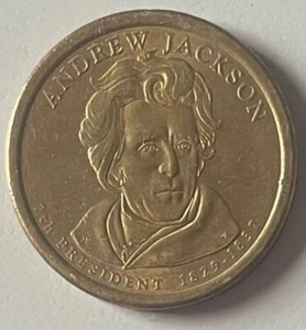 ANDREW JACKSON, RARE ! $1 DOLLAR COIN, BEAUTIFUL COIN, NICE EXAMPLE ! - Picture 1 of 2