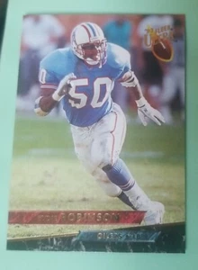 Ultra Football Card #173 1993 Eddie Robinson - Houston Oilers  - Imagen 1 de 2