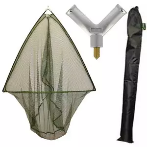 50 INCH Carp Pike Catfish Fishing Landing Net With Metal Block + Stink Bag NGT - Picture 1 of 2