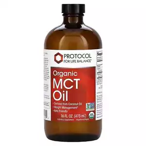 2 X Protocol for Life Balance, Organic MCT Oil, 16 fl oz (473 ml) - Picture 1 of 2