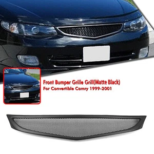 Front Bumper Grill Kit For Toyota Camry Solara 2 Door 1999-2001 2000 Matte Black - Picture 1 of 15