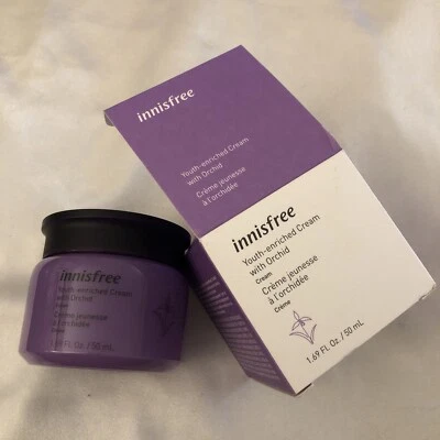 Innisfree Youth обогащенный крем с орхидеей запечатанный 50 мл срок годности 10/2026 новый в коробке - Изображение 1 из 4