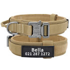 Personalisiert Hundehalsband Taktisches Militr Nylon Halsband mit Griff M L XL 