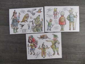 3 X The Card Hut Clear Stamps 4"X6" By Mark Bardsley - (C2.47)