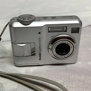 Kodak EasyShare C533 5MP Digital Camera Silver - TESTED AND WORKS! - Picture 1 of 11