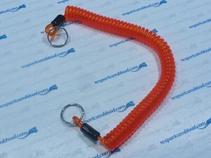 PORTACHIAVI A MOLLA PER VESPA COLORE ARANCIONE 300 MM Vesparicambisud - Foto 1 di 1