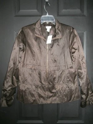 CHAQUETA CHICOS NUEVA CON ETIQUETAS CORTAVIENTOS CREMALLERA TALLA 2 MARRÓN FORRADA METÁLICA Foto 1 de 3