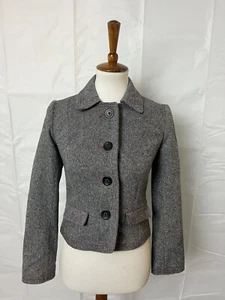 Chaqueta/ablazer para mujer Gap Tweed blanco y negro, talla 1 - Imagen 1 de 7
