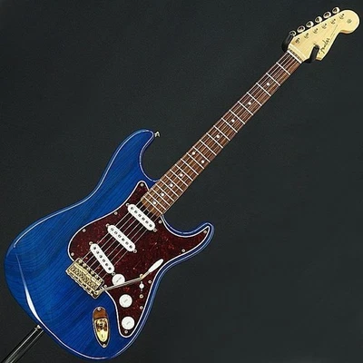 Fender FSR MIJ Traditional 60s Stratocaster Ash w/57-62PU Blue Transparent 2023 - Image 1 of 4