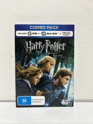 Harry Potter And The Deathly Hallows : Part 1 Blu-ray & DVD 2010 - Rated M - VGC - Image 1 of 4