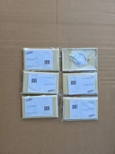  Mid-Size beige Thermoplastic 1-Gang outlet Switch Cover Wallplate  6/pk - Picture 1 of 2