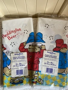 2 Copritavolo Plastica Vintage Paddington Bear Party Designware 1998 54” X 96” - Foto 1 di 9