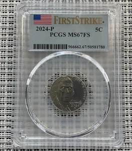 2024-P Jefferson Nickel FIRST STRIKE MS67FS PCGS - Picture 1 of 4