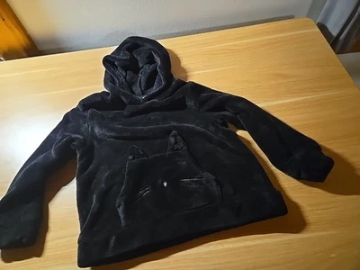 BLACK fuzzy Cat Sweatshirt, H&M - Image 1 of 3