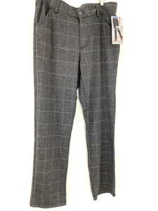 Lee grigio finestra pannello gamba dritta carriera/casual pantaloni tasche taglia 18 nuovo - Foto 1 di 5