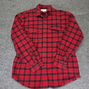 Filson Herren XLarge Alaskan Guide Buffalo kariert Flanell Knopfleiste Hemd rot schwarz - Bild 1 von 4