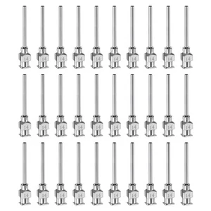 30pcs 14G Stainless Steel Dispensing Needles 1" Glue Needle Tube Blunt Tip - Picture 1 of 8