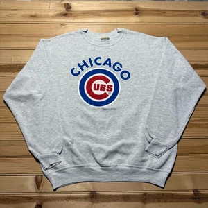 Vintage Y2K 2003 Lee Chicago Cubs MLB Baseball Pullover Sweatshirt - Size Large - Picture 1 of 11