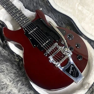 Gibson Les Paul Junior Special Double Cut Cherry with Bigsby Mod Electric Guitar - Picture 1 of 11