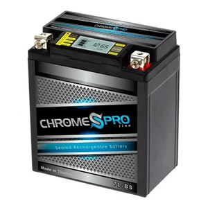 Chrome Pro YTX7L-BS High Performance  iGel Motorcycle Battery with LCD Screen - Picture 1 of 7