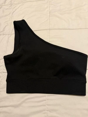 Gap Fit Xs Black, One Shoulder Shorts Bra - Image 1 of 4