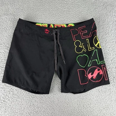 Billabong Board Shorts Swim Shorts Black Junior Women’s Size 5 Y2k Surf Skate - Image 1 of 4