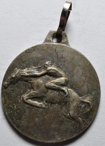 Médaille De Compétition Équestre Argentée Années 30 - Imagen 1 de 2