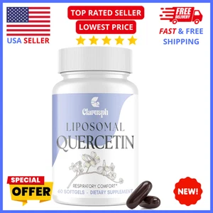 Liposomal Quercetin + Bromelain – Vitamin C & Zinc Advanced Immune Support - Picture 1 of 13