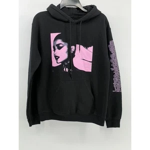 ARIANA GRANDE Unisex Erwachsene schwarz-pink Süßstoff World Tour Grafik Hoodie Gr. S - Bild 1 von 11