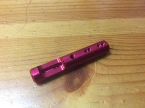 JR PROPO HG Seesaw Red Anodized 68mm RC Servo Linkage Used Japan RRG - Picture 1 of 3