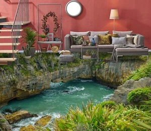 3D Natur See C756 Fußboden Wandbild Unentschied BildTapete Familie DE Amy - Bild 1 von 5