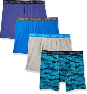 4x Calvin Klein Underwear Boys Boxer Brief Comfort Soft Cotton Stretch 6/7 Small - Picture 1 of 6
