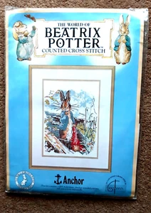 BEATRIX POTTER PETER RABBIT CROSS STITCH KIT BY ANCHOR - Picture 1 of 3