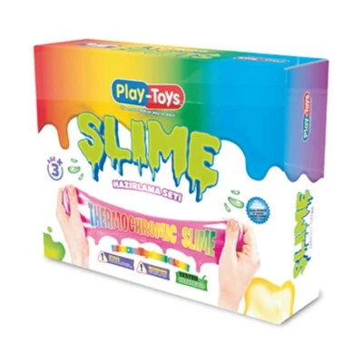 PLAY-TOYS Set Slime Termocromatico Fai da Te - Kit Slime Cambia Colore per Bambini | STEM Pratico