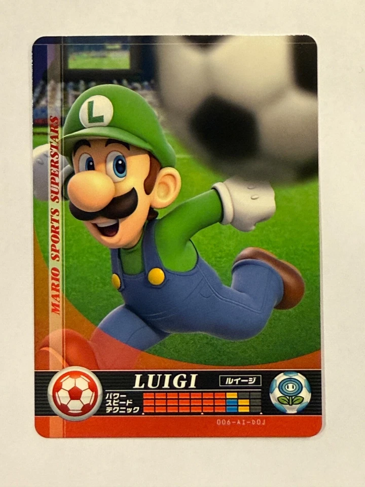 Nintendo amiibo Mario Sports Superstars Luigi Soccer Japanese Version - Image 1 of 1