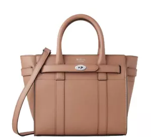 NWT Mulberry Mini Zipped Bayswater Sable Micro Classic Grain - Picture 1 of 10