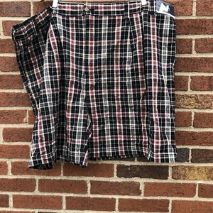 Harbor Bay Mens Casual Shorts Size 54R Pleated Front Plaid Stretch Waist New - Picture 1 of 8